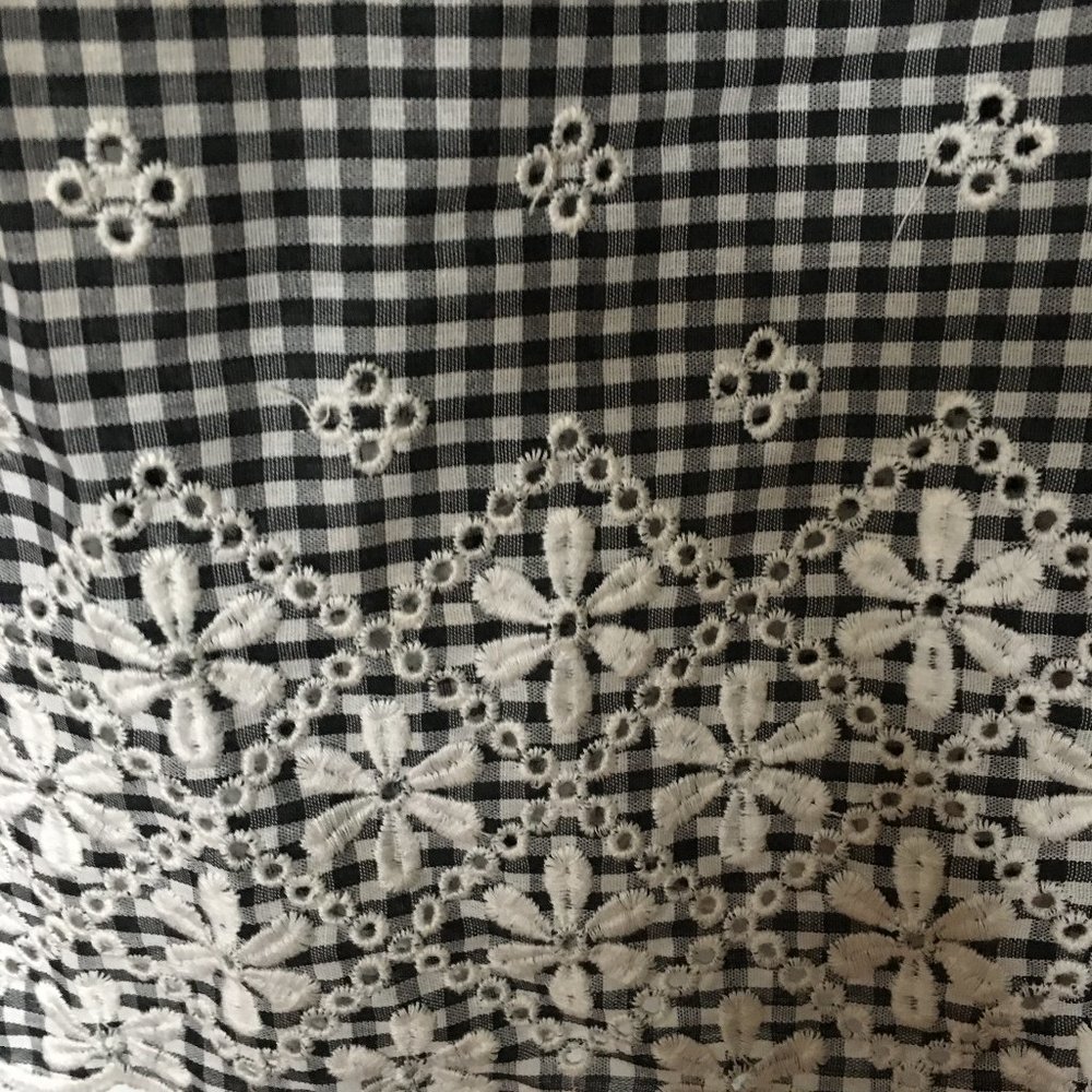 Three Gingham Shirt Dresses With Eyelet Embroidery - image 6